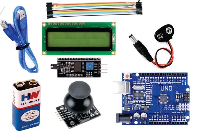 Arduino LCD Joystick Game Project components kit - View 1