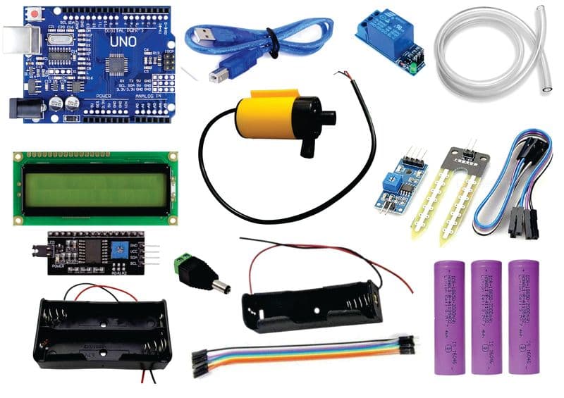smart irrigation soil moisture sensor with LCD arduino water pump kit - View 1