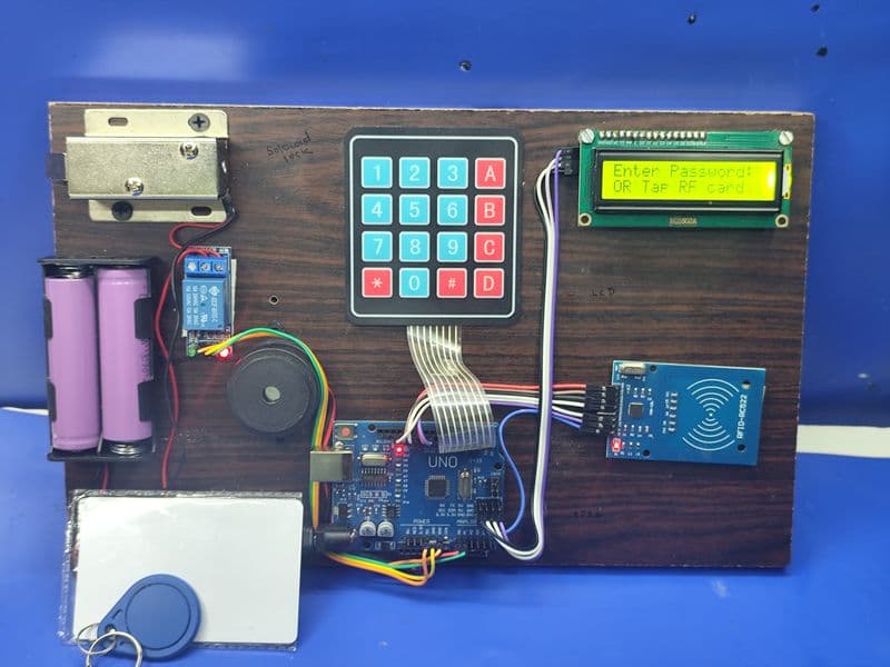 RFID door lock with Keypad (Ready made) - View 1