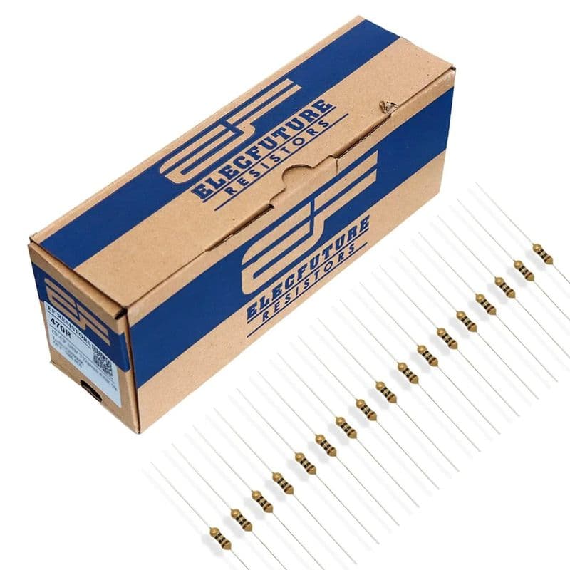 470K Ohm 5% - 0.25W Metal Film Resistor (Pack of 10) - View 2