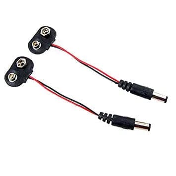 9v Battery Snap Connector + DC Jack - 9v Battery Plug - View 3