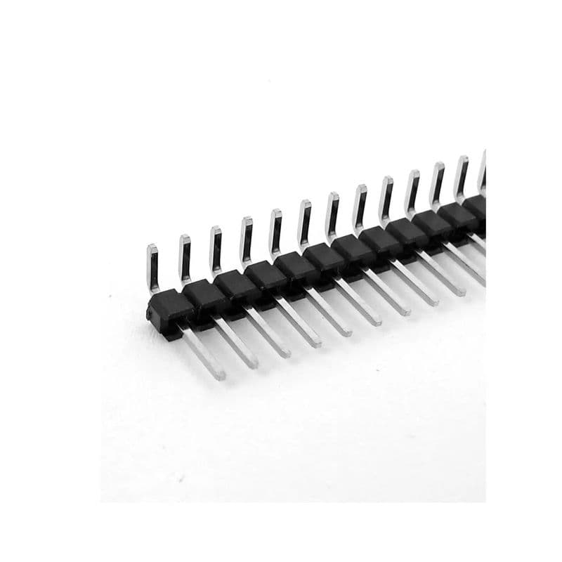 2.54mm Male Berg Strip 40X1 Pin Break-Away Right Angle Header - View 2