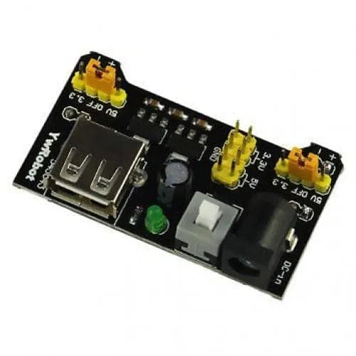 3.3V/5V MB102 Breadboard Power Supply Module - View 1