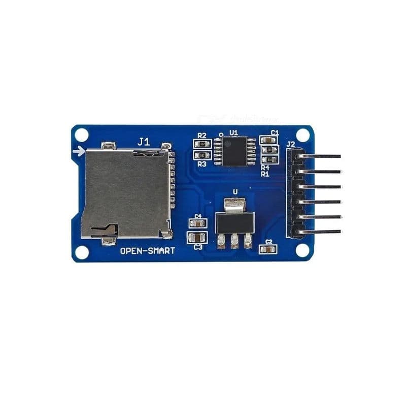 Micro SD Card Reader Module for Microcontrollers - Arduino - View 3