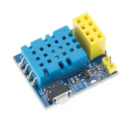Temperature and Humidity Monitoring - IOT Board ESP8266 ESP-01 DHT11 - View 1