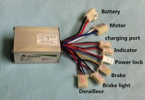 Yalu 24V 500W EBIKE Controller for PMDC MY1018 MY1020 Motors - View 3