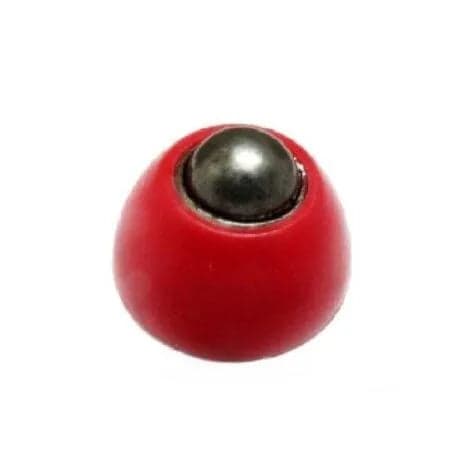 Small Caster Wheel with Steel Ball and Plastic Cap - View 1