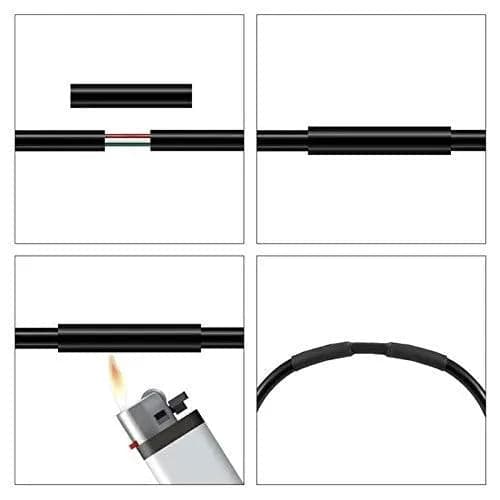 PulsEvo Heat Shrink Tubing (HST) Insulation Assorted Kit (55mm Length - 400 Pcs) - Black - View 3