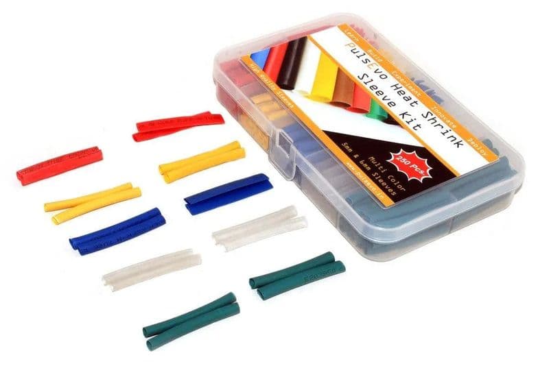 PulsEvo Heat Shrink Tubing (HST) Insulation Assorted Kit (55mm Length - 250 Pcs) - Multicolor - View 2