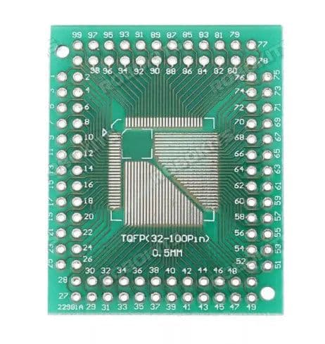 TQFP32/44/64/80/100 to DIP PCB Board Converter Adapter - View 3