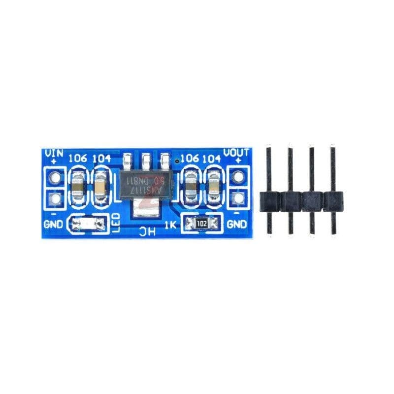 AMS1117 5V Step-Down Power Supply Module - View 1