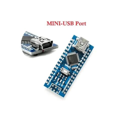 Arduino Nano Board R3 with CH340 Chip Mini-USB Port (Unsoldered) - View 2