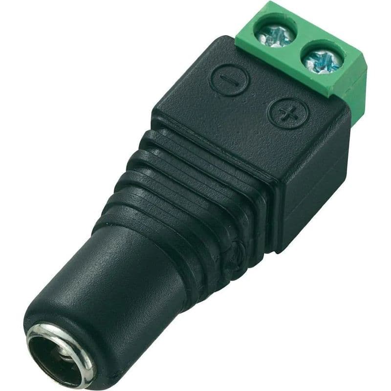 DC Power Connector - Male + Female 2.1*5.5mm - View 2