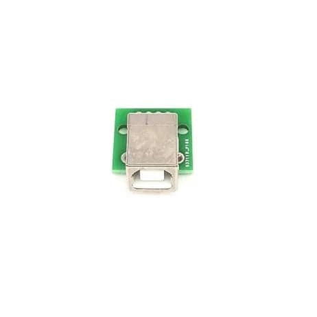 USB Breakout Board: USB Type-B Female Head to DIP 4 Pin PCB - View 2