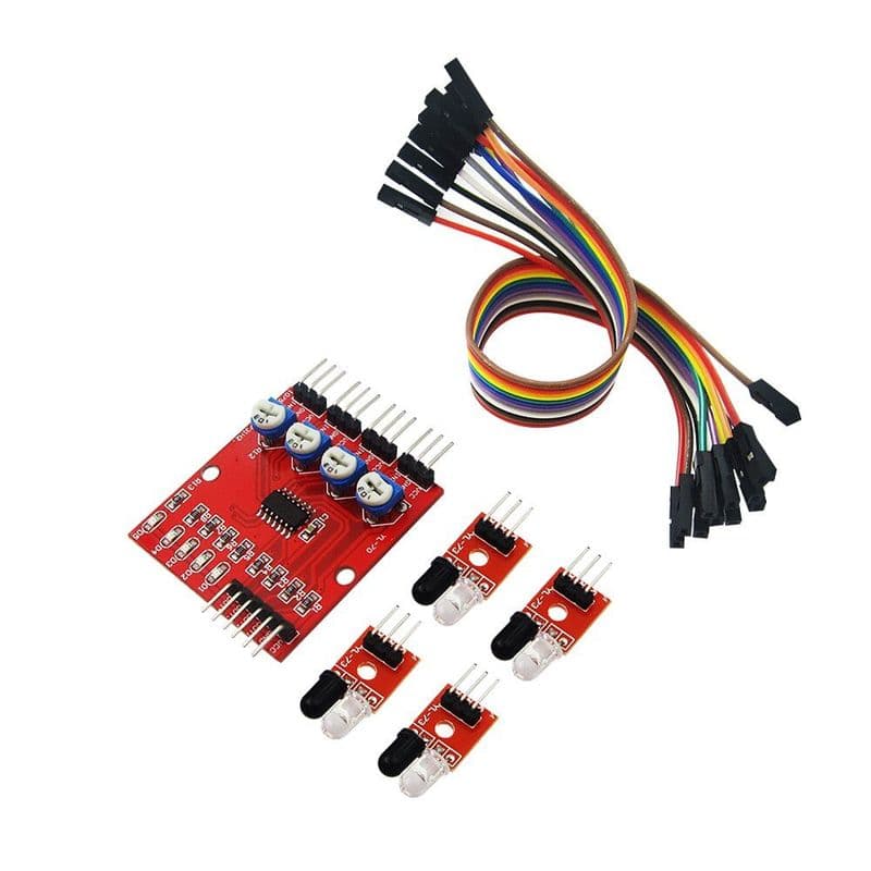 4Ch Line Tracking Array Module - IR Sensor - View 2