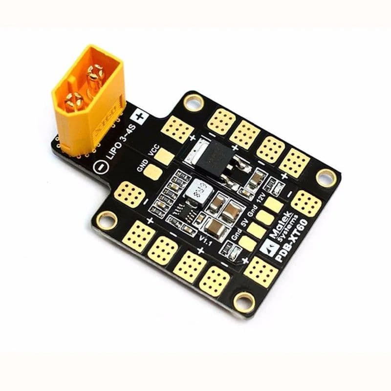 PDB-XT60 with BEC 5V and 12V Drone Power Distribution Board - View 1