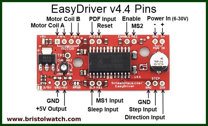 A3967 Stepper Motor Driver for Arduino | Easy Driver - View 3