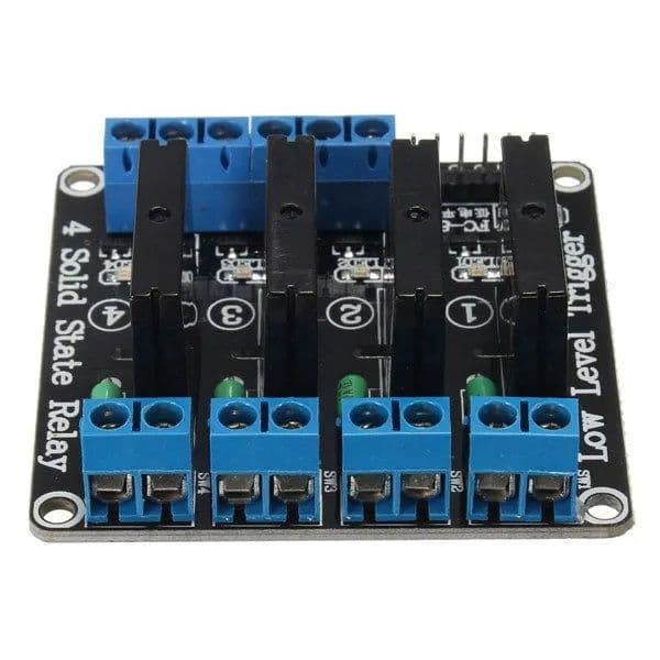 5V 4 Channel SSR Relay Module 240V 2A Output with Fuse - View 3
