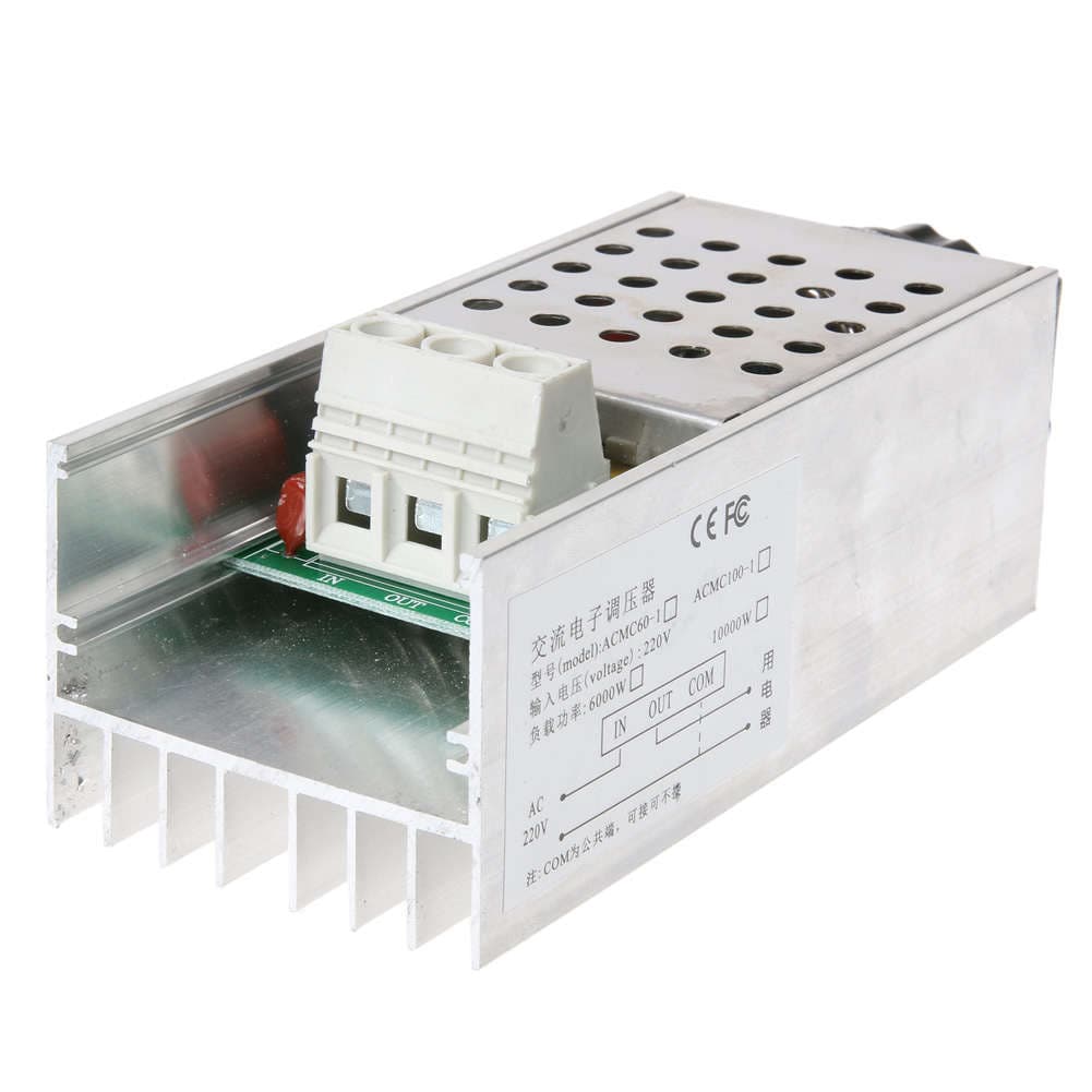 10000W Voltage Regulator Module for Speed Control and Dimming - SCR BTA100-800B - View 1