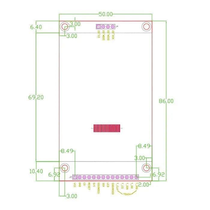 2.8 inch SPI Touch Screen Module TFT Display 240*320 - View 3