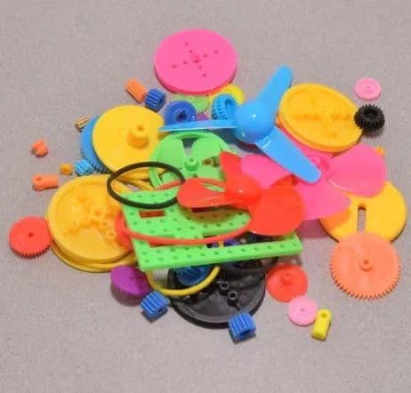 Colorful Plastic Motor Gear Kit – 55Pcs for DIY Projects - View 2