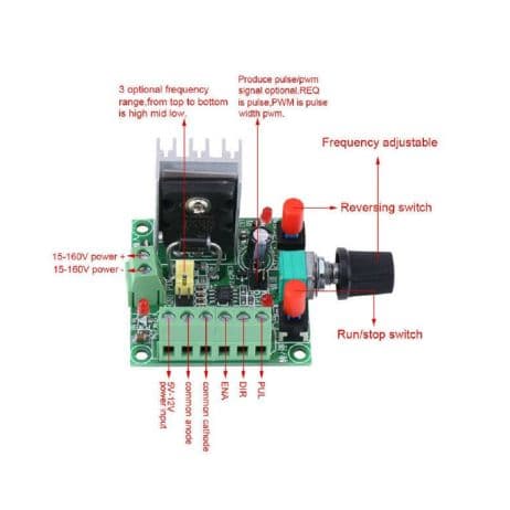 PWM Generator Module for Stepper Motor Driver with Forward and Reverse Function - View 3