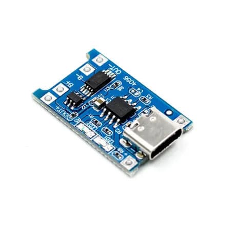 TP4056 1A Li-ion Lithium Battery Charging Module - Type C - View 1