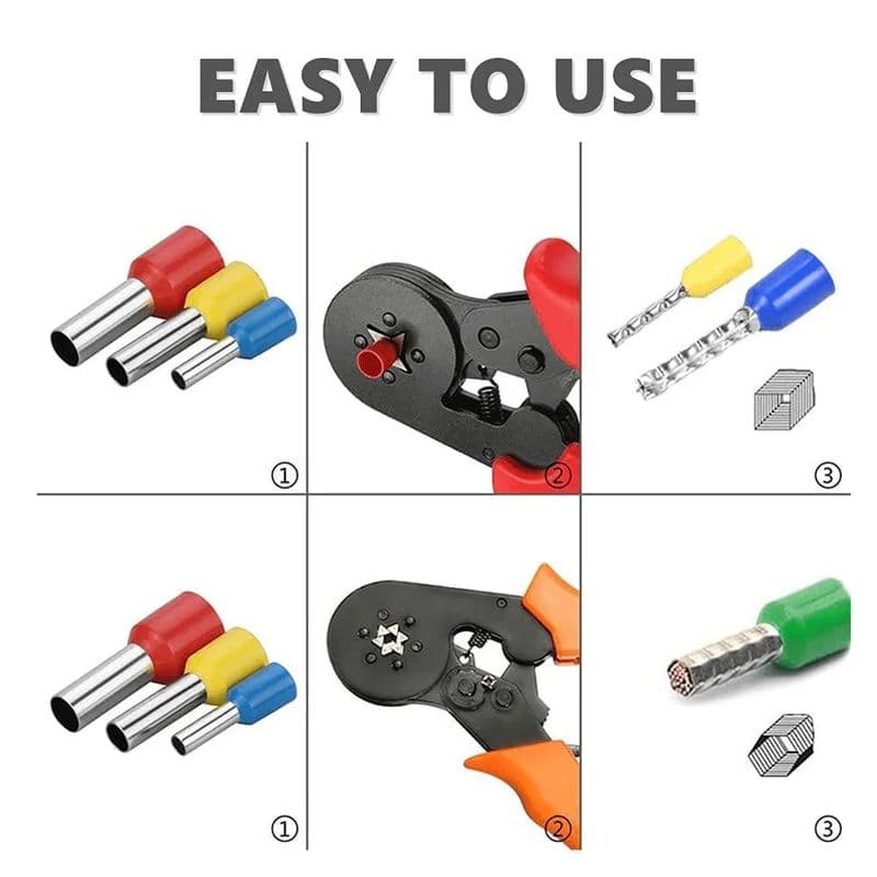 PulsEvo Wire Ferrule Crimp Connectors Kit Insulated Cord End Terminals (950 PCS) - View 2