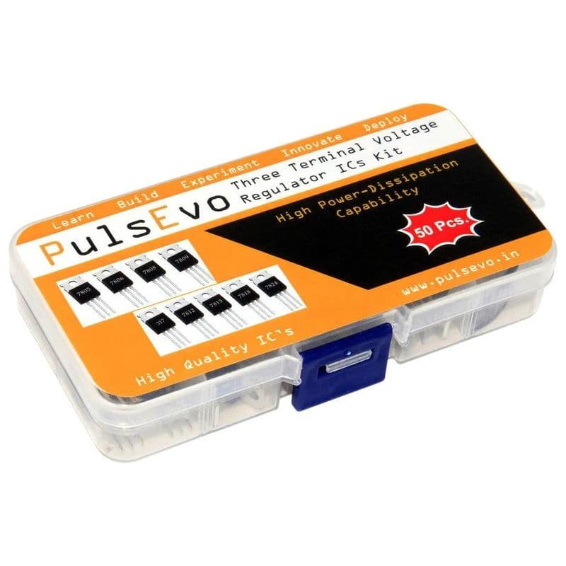 PulsEvo Three Terminal Voltage Regulator ICs Kit (50PCS) | High Power-Dissipation Capability | Output Current up to 0.5A to 1.5A - View 3