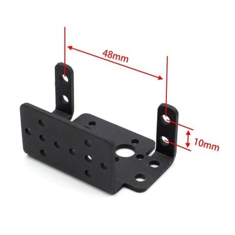 2-Axis Servo Motor Bracket Kit for MG995 MG996 Series Srvo - Pan-Tilt Setup - View 3