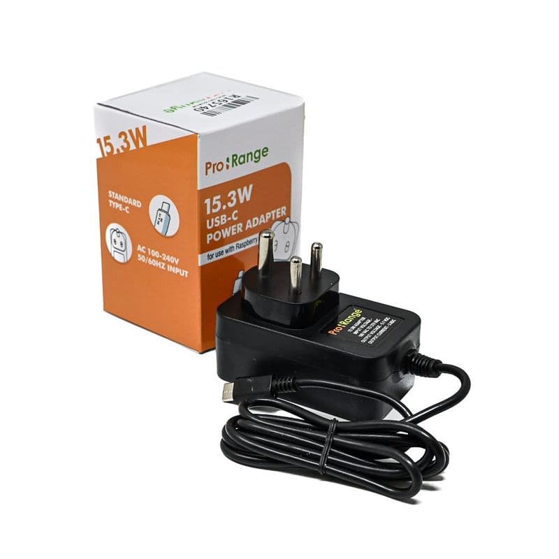 Pro-Range 5.1V 3A Power Adapter with C-Type Connector for Raspberry Pi 4 - View 3