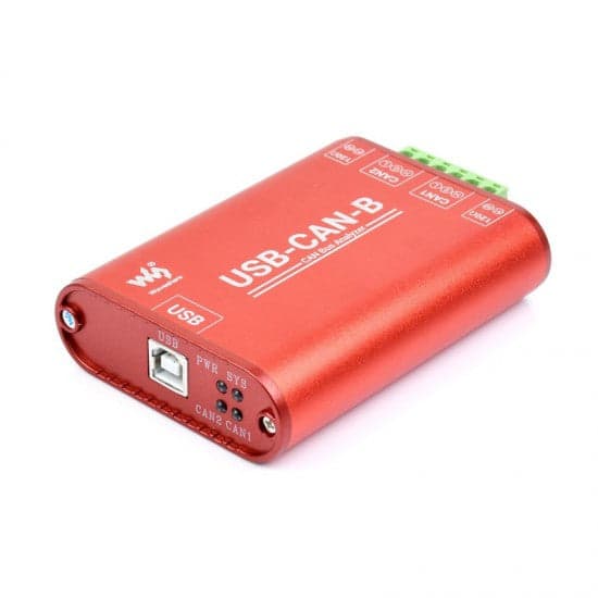 Waveshare USB to CAN Adapter, Dual-Channel CAN Analyzer, Industrial Isolation - View 1