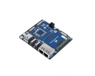 Waveshare Dual Gigabit Ethernet 5G/4G Base Board Designed for Raspberry Pi Compute Module 4 - View 1
