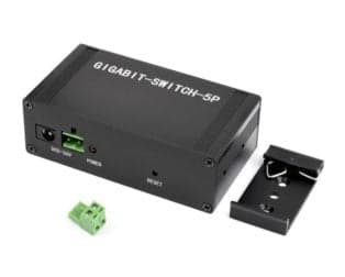 Waveshare Industrial 5P Gigabit Ethernet Switch Full-Duplex 10/100/1000M DIN Rail Mount - View 1
