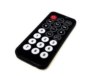 Black IR Remote Control (Without Battery) - View 1
