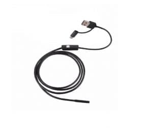 7mm 3 in 1 HD Android Mobile Phone Endoscope Camera with 1M Length Waterproof IP67 6 LEDs USB Inspection - View 1