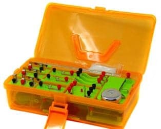 Orange EUDAX School Physics Labs Basic Electricity Discovery Circuit and Magnetism Experiment Kit - View 1