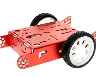 Red 2WD Aluminum Smart Robot Car Chassis Kit DIY - View 1