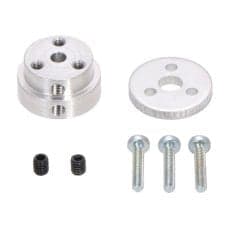 Pololu 2672/2674/2673/2675 Aluminum Scooter Wheel Adapter for 0.25 inch/ 4/5/6 mm Shaft - View 1