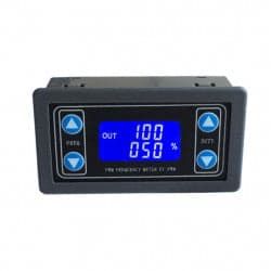 Signal Generator 3.3V-30V PWM Pulse Frequency Duty Cycle Adjustable Module 1Hz to 150Khz LCD Display PWM Signal Generator Module - View 1
