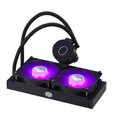 Cooler Master MasterLiquid ML240L RGB V2, Close-Loop AIO CPU Liquid Cooler, 3rd Gen Dual Chamber Pump, Dual SickleFlow 120mm for AMD Ryzen/Intel LGA 1200/1151/1700 - View 1