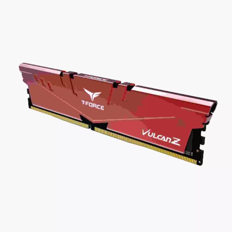 T-Force Vulcan Z DDR4 16GB 3200MHz (PC4 25600) CL16 Desktop Memory Module Ram - Red - View 1