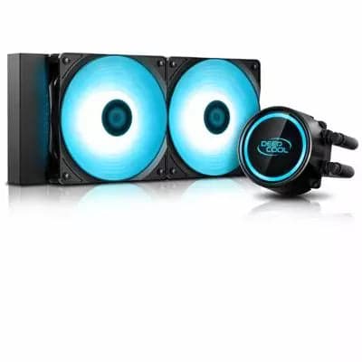 DEEPCOOL GAMMAXX L240T Blue 240mm LED All-in-one Liquid CPU Cooler with Dual Chamber Pump - View 1