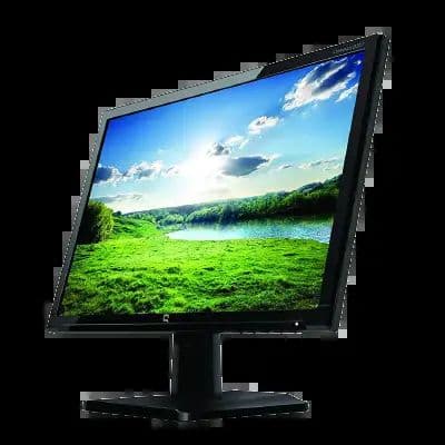 HP Compaq F201 Monitor (Black) - View 1
