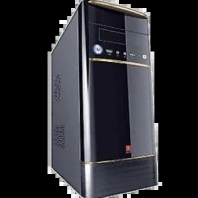 iBall Elegance Computer Case (Black Gold) - View 1
