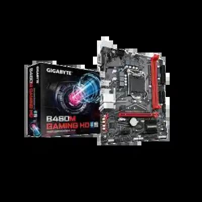 GIGABYTE B460M Gaming HD Motherboard with GIGABYTE 8118 Gaming LAN, PCIe Gen3 x4 M.2 Smart Fan 5, Anti-Sulfur Resistor. - View 1