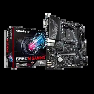 GIGABYTE B550M Gaming with Pure Digital VRM Solution, PCIe 4.0/3.0 x4 M.2,0, Smart Fan 5, Q-Flash Plus RGB Fusion 2. - View 1