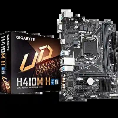 GIGABYTE H410M H Ultra Durable Motherboard with GIGABYTE 8118 Gaming LAN, Smart Fan 5, Anti-Sulfur Resistor - View 1
