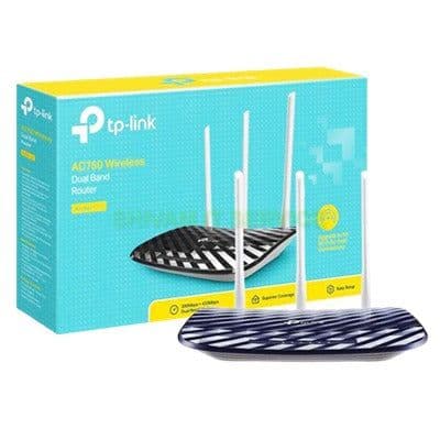 TP-Link AC750 Dual Band Wireless Cable Router, 4 10/100 LAN + 10/100 WAN Ports, Support Guest Network and Parental Control, 750Mbps Speed Wi-Fi, 3 Antennas (Archer C20) - View 1
