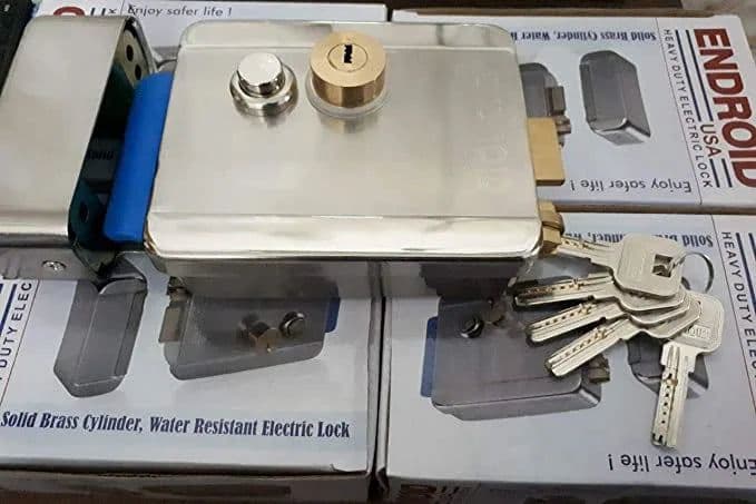 Electronic Endroid USA Electric Lock, Finish Type Stainless Steel - View 1